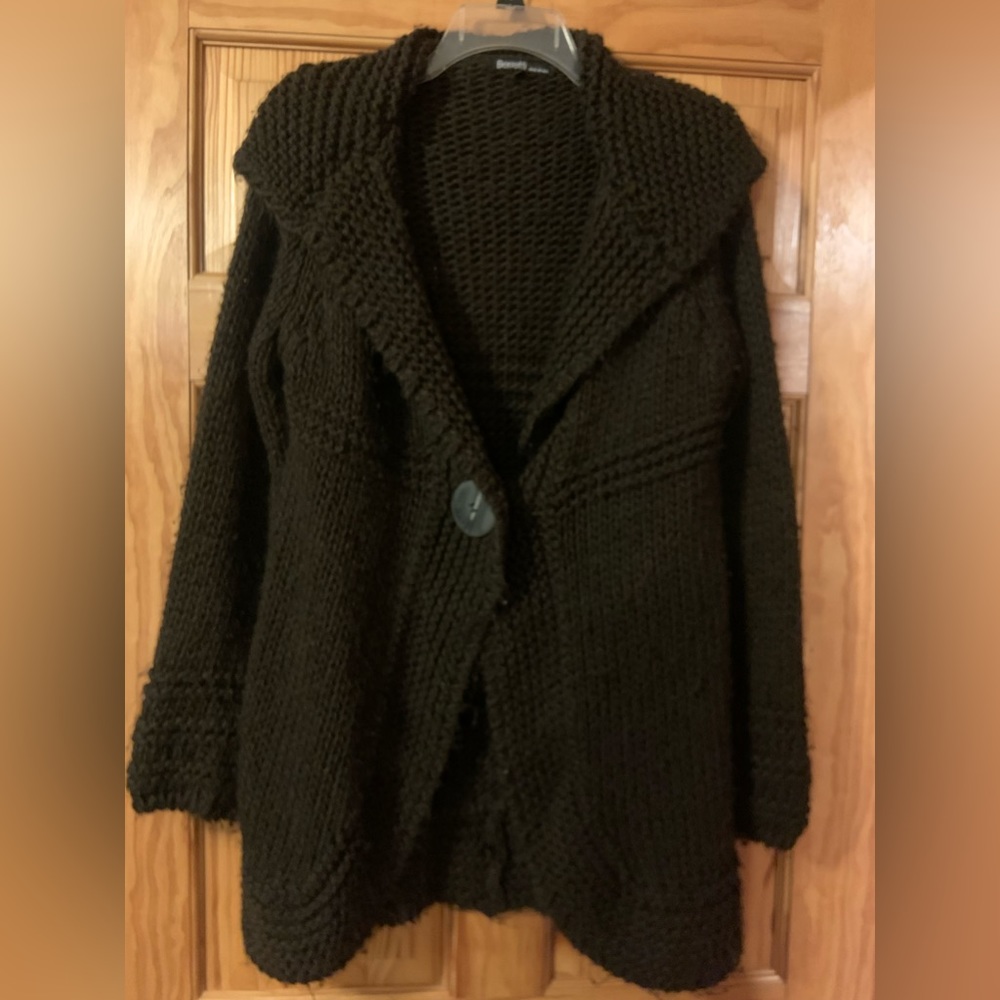 Berretti dark brown sweater coat